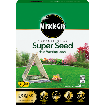 Miracle-Gro Super Seed Hard Wearing Lawn Seed - 33m2
