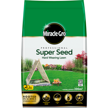 Miracle-Gro Super Seed Hard Wearing Lawn Seed - 200m2