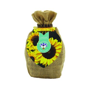 Jute Pouch Sunflower Seed Starter Kit