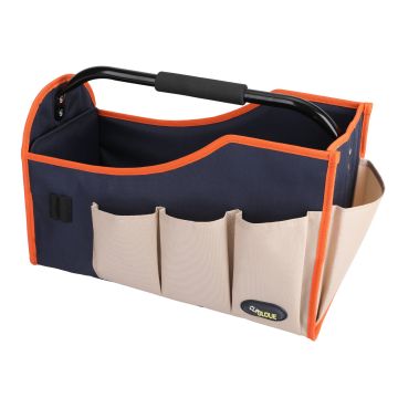 Orange & Navy Rigid Tool Bag