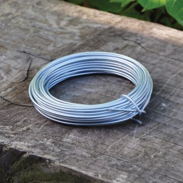 2mm Diameter Galvanised Metal Wire - 10m