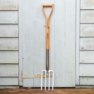 Ash & Steel: Heavy Duty Stainless Steel Garden Border Fork with Ash Handle