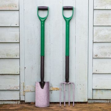 Green & Grey Carbon Steel Garden Border Spade & Fork Set