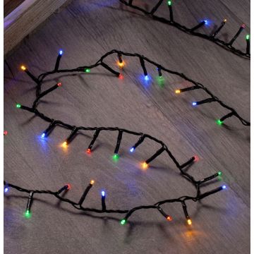 Christmas Lights - 100 Multicolour LED Timer Lights - Battery Operated