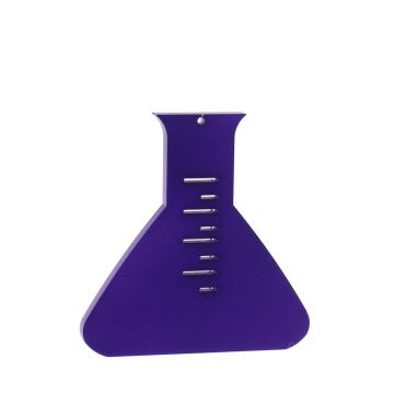 Christmas Tree Decoration - Laser cut Purple Acrylic Beaker