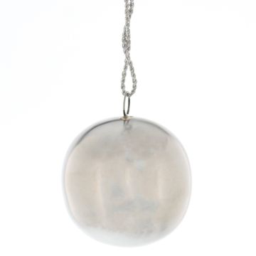 Christmas Tree Decoration - Steel Silver Bauble