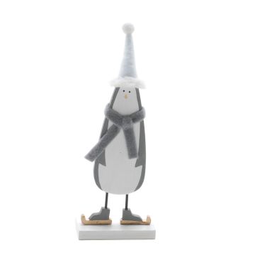 Christmas Decoration - Tabletop Wooden Penguin