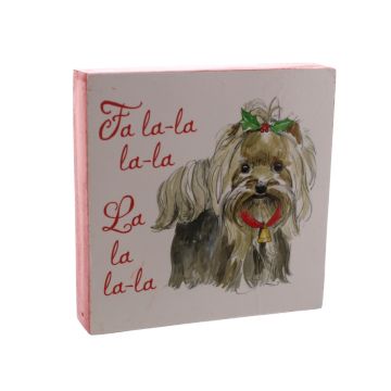 Christmas Decoration - Fa La La La Dog Sign