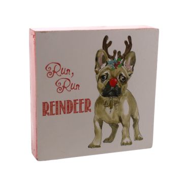 Christmas Decoration - RUN RUN REINDEER Dog Sign