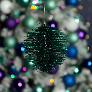 Christmas Tree Decoration - Jade Bristle Hanging Ball