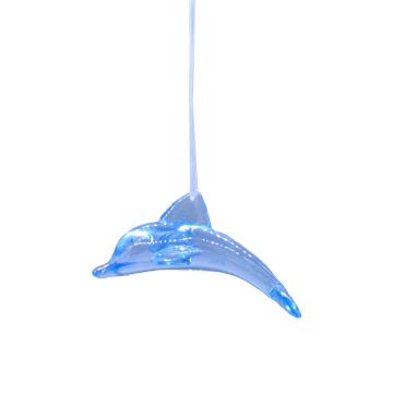 Christmas Decoration - Light Blue Acrylic Dolphin