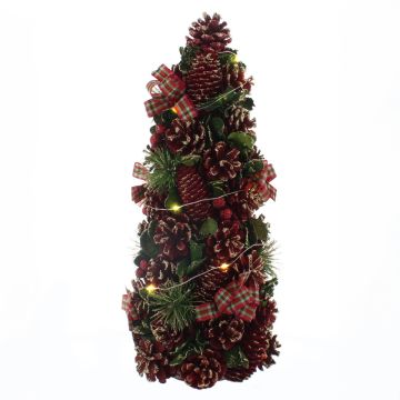 Christmas Decoration - Battery Operated Lit Tartan Tree