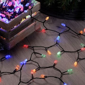 Christmas Tree Lights - 400 Diamond Multicolored Fairy Lights