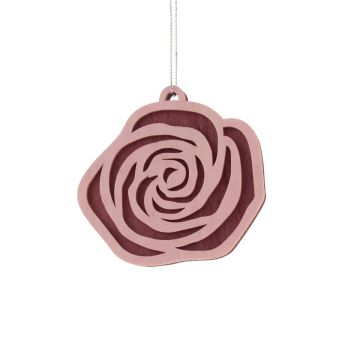 Christmas Decoration - Blush Pink Wooden Rose