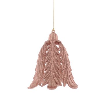 Christmas Decoration - Hanging Light Copper Glitter Bell