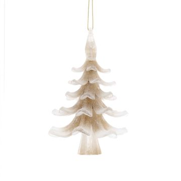 Christmas Tree Decoration - Classic Clear and Gold Christmas Tree 