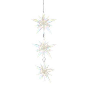 Christmas Tree Decoration - Iridescent Starburst Drop