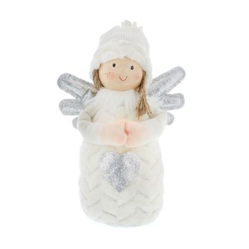 Christmas Decoration - Tabletop Winter Angel with Wings