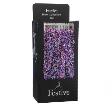 Christmas Tree Decoration - Jubilee Tricolour Tinsel