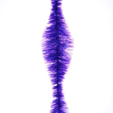 Christmas Tree Decoration - Purple Poodle Tinsel - 2m