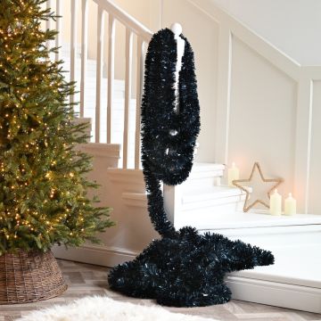 Christmas Tree Decoration - Super Long Midnight Blue Tinsel