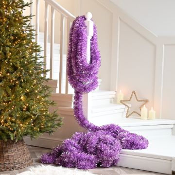 Christmas Tree Decoration - Super Long Blush Pink Tinsel