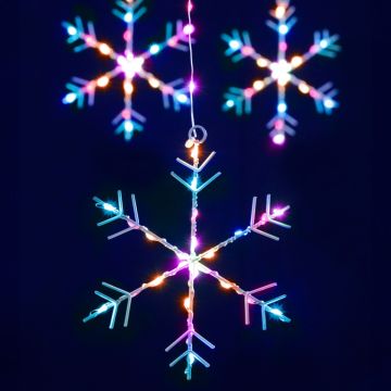 Christmas Lights - Aurora Snowflake Curtain Light