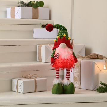 Christmas Decoration - Led Light Standing Elf Gonk