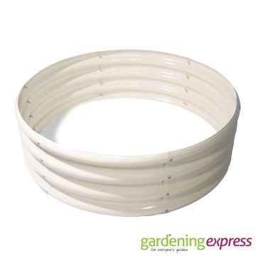 Raised Bed Garden Planter Circle (3ft) - Cream