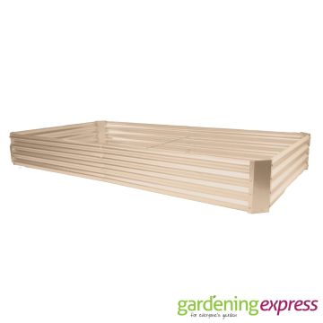 Raised Bed Garden Planter Rectangle (3.5ft x 2ft) - Cream