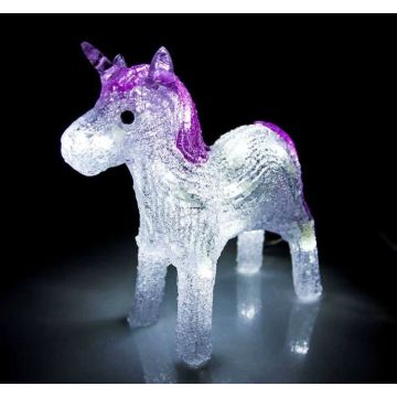 Lit Acrylic Unicorn - 20cm