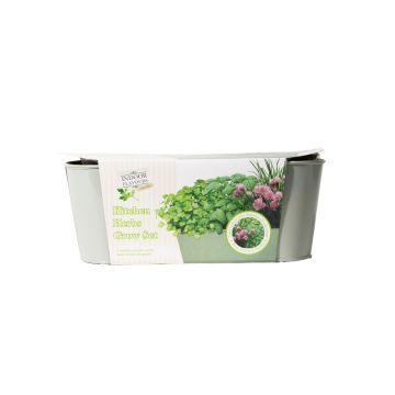 Green Metal Herb Planter