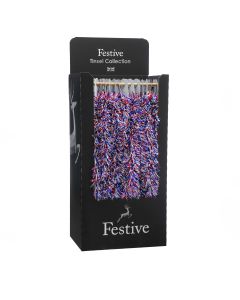 Christmas Tree Decoration - Jubilee Tricolour Tinsel