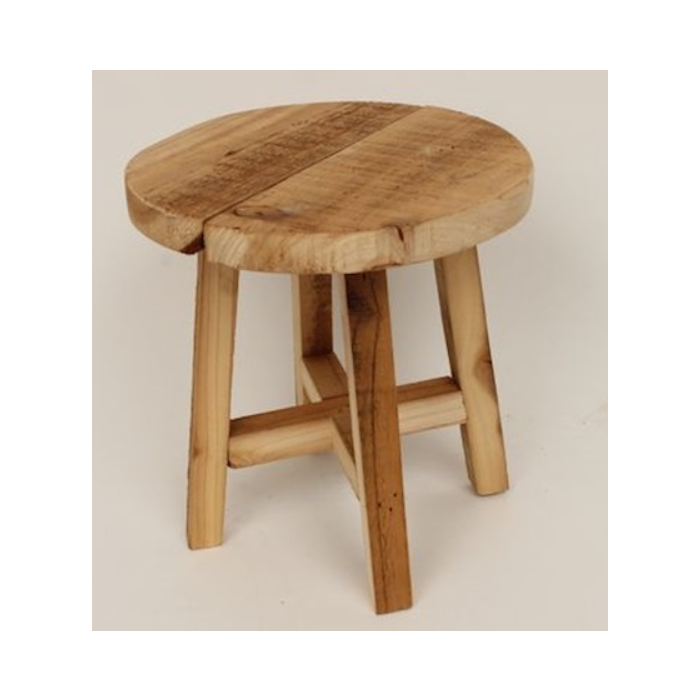 Large Solid Wood Round Stool   Ac23069 