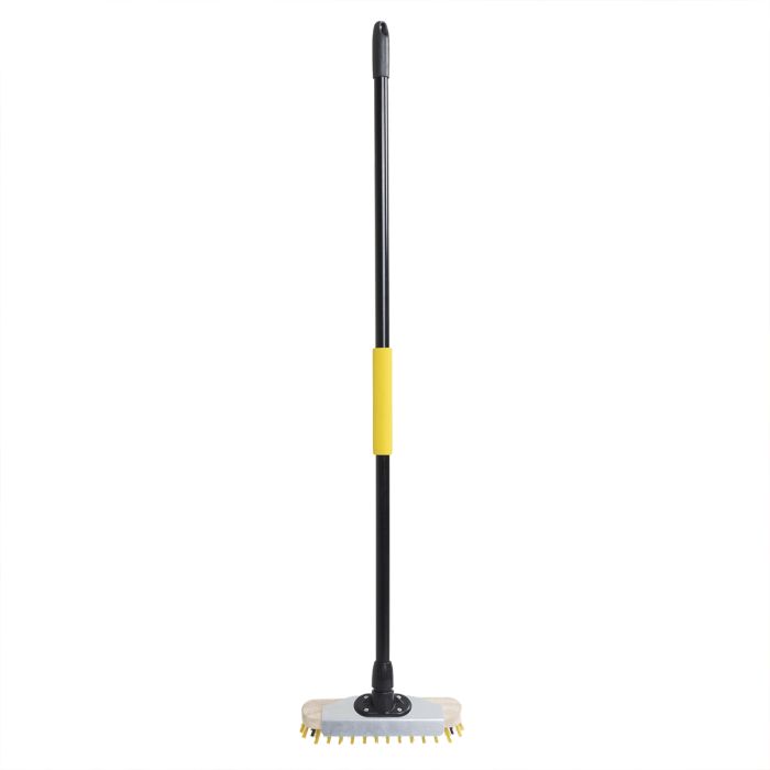 The Bulldozer! Heavy Duty Deck Scrubber Brush complete with Handle